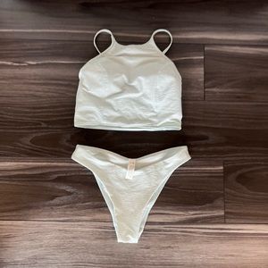 Lululemon two piece baby blue swimsuit.